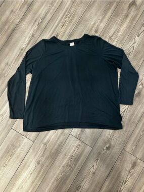 Athleta Dark Green Long Sleeve Performance Tee